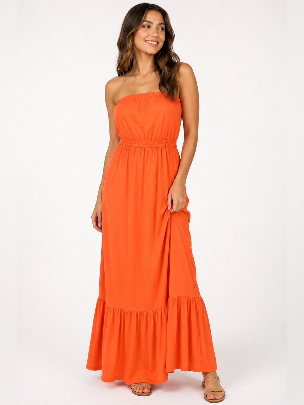 Topshop Tall Strapless Maxi Dress – Size US 4 / UK 8